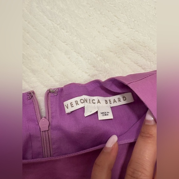 Veronica Beard Iker Cutout Ruffled Cotton-Blend Poplin Mini Dress Size 6 - Picture 12 of 13